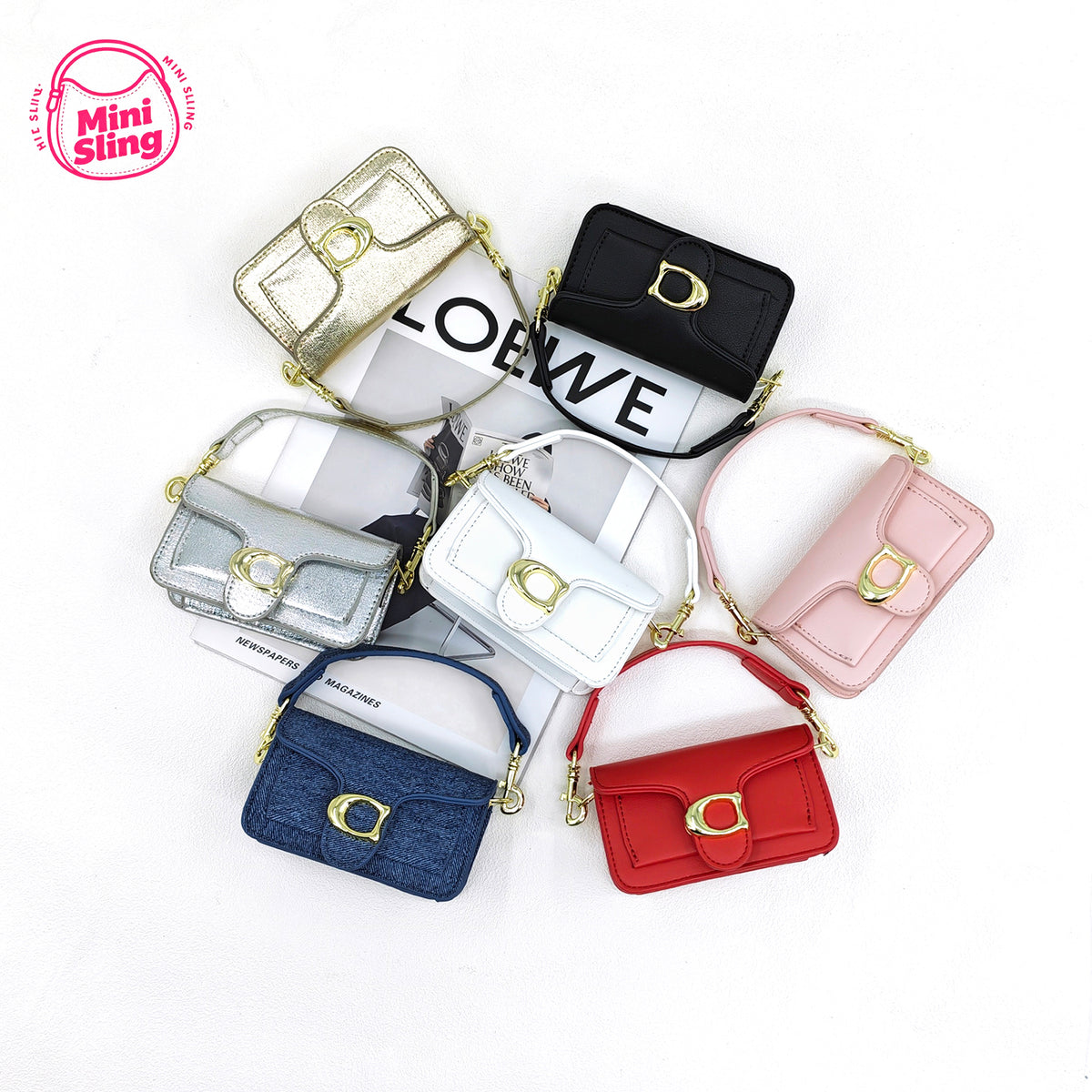 Mini Crossbody Lipstick Bag for Women – Small Purse with Detachable Strap, Casual Everyday Shoulder Handbag