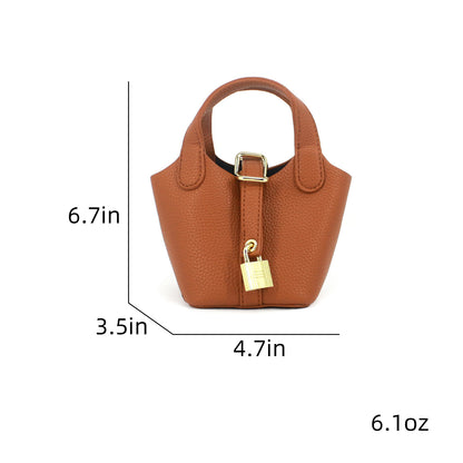 Mini Bucket Bag Crossbody for Women – Small Shoulder Handbag with Adjustable Strap, Casual Everyday Purse for Phone, Keys, and Cosmetics