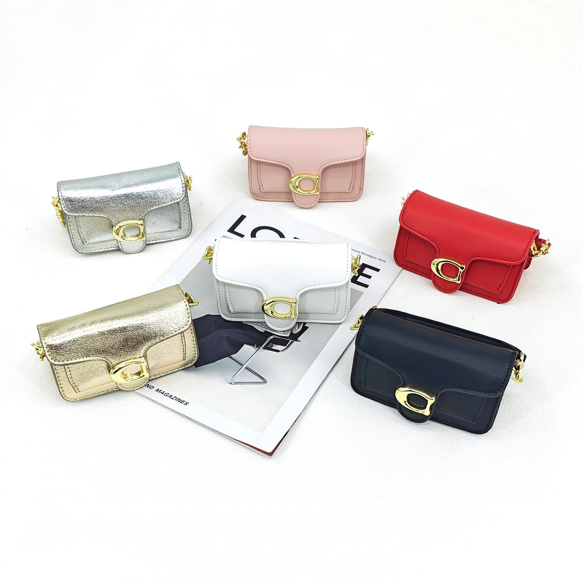 Mini Crossbody Lipstick Bag for Women – Small Purse with Detachable Strap, Casual Everyday Shoulder Handbag
