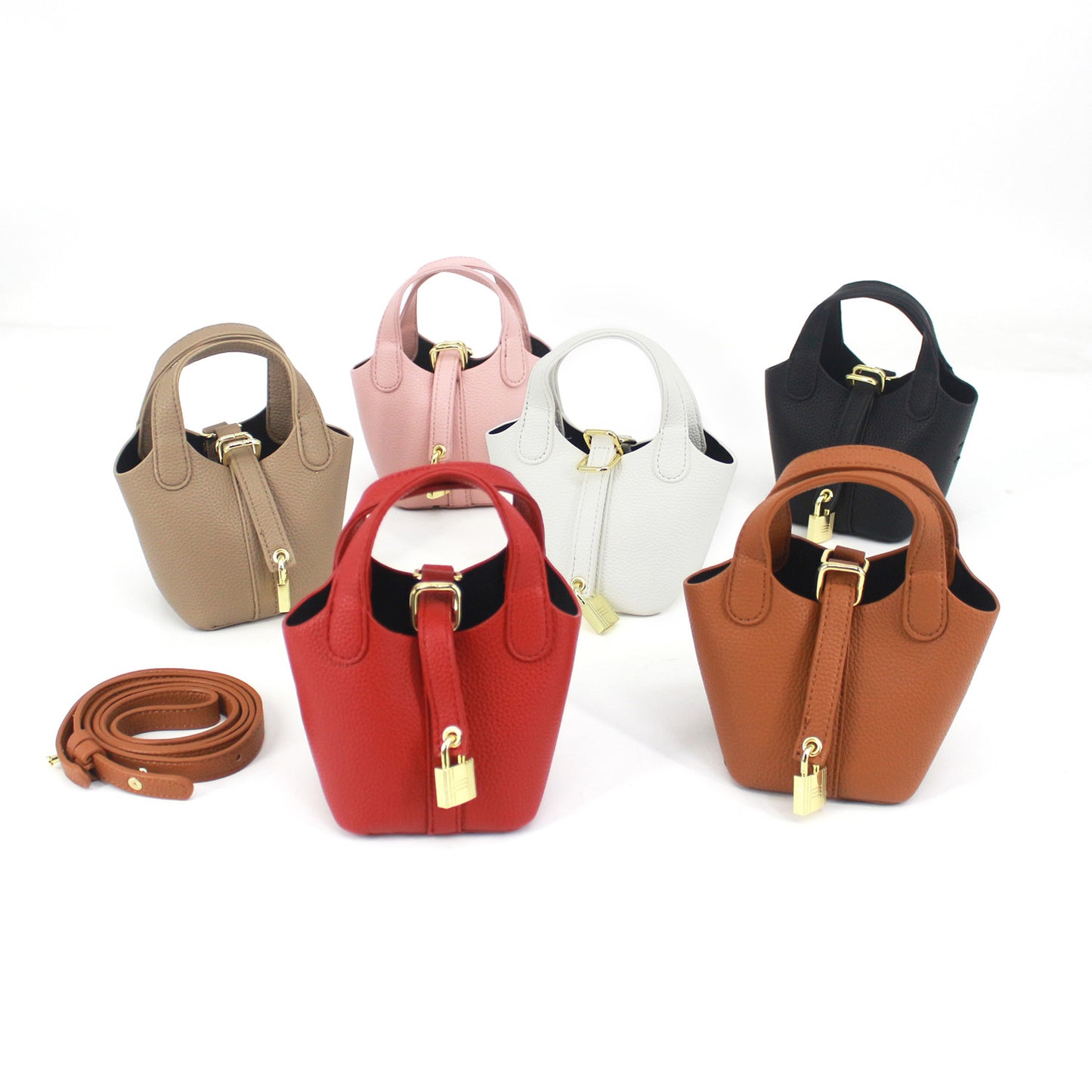 Mini Bucket Bag Crossbody for Women – Small Shoulder Handbag with Adjustable Strap, Casual Everyday Purse for Phone, Keys, and Cosmetics