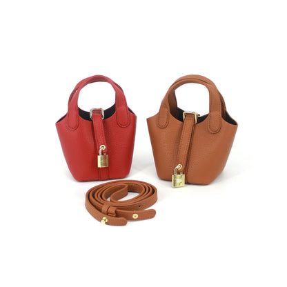 Mini Bucket Bag Crossbody for Women – Small Shoulder Handbag with Adjustable Strap, Casual Everyday Purse for Phone, Keys, and Cosmetics