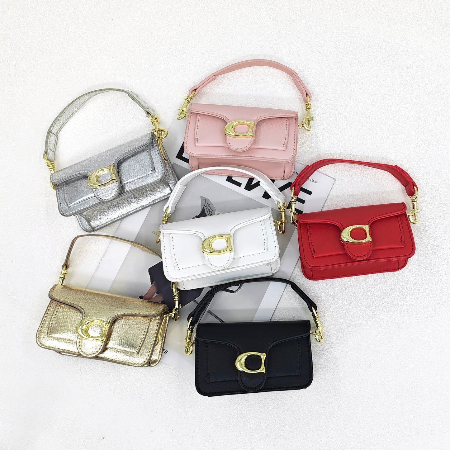Mini Crossbody Lipstick Bag for Women – Small Purse with Detachable Strap, Casual Everyday Shoulder Handbag