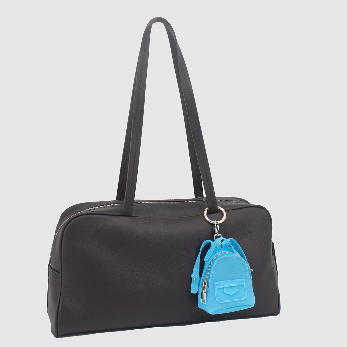 Mini Backpack-Style Coin Purse, PVC Zipper Keychain Pendant, Portable Earphone and Lipstick Storage Pouch
