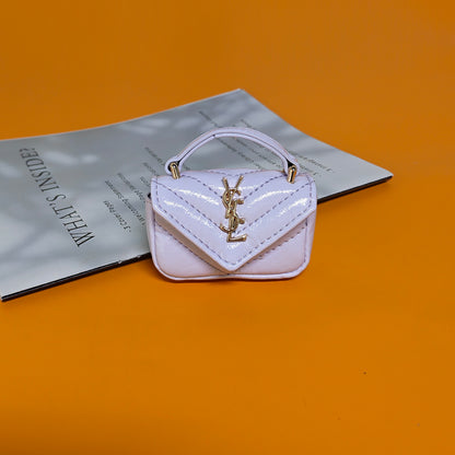 V-Flap Quilted Crossbody Bag | Mini Chain Shoulder Purse with Grid Texture for Women