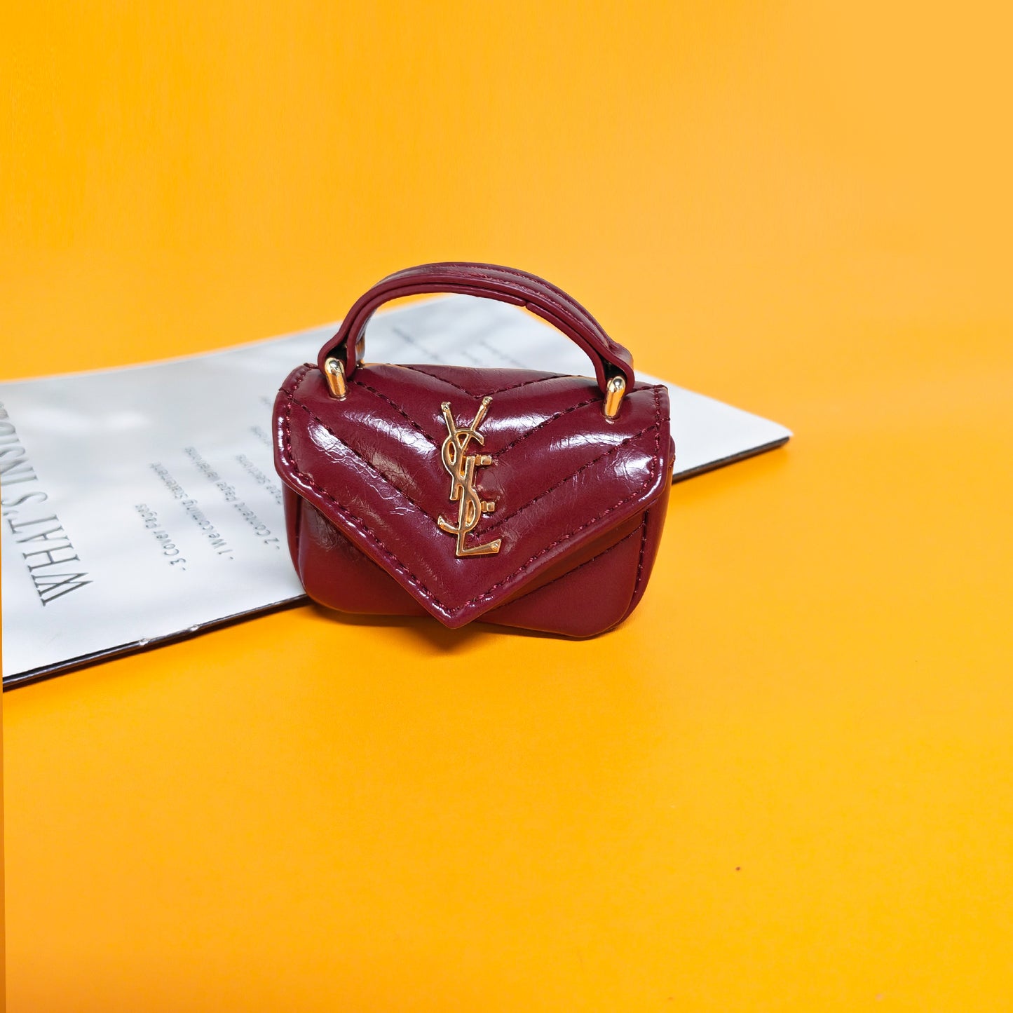 V-Flap Quilted Crossbody Bag | Mini Chain Shoulder Purse with Grid Texture for Women